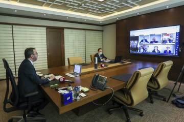 Kasapoğlu ve 64 federasyon başkanı online toplantı gerçekleştirdi